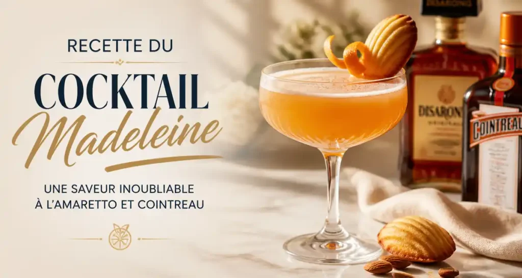 Recette du Cocktail Madeleine : Une Saveur Inoubliable avec Amaretto et Cointreau
