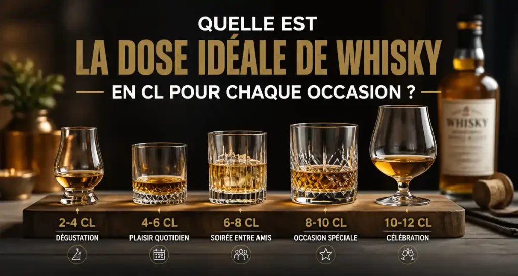 Dose idéale de whisky en cl pour chaque occasion